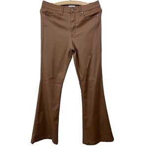 Sofia Jeans by Sofia Vergara Womens Size 10 Melisa Flare Pants Copper Stretch C1